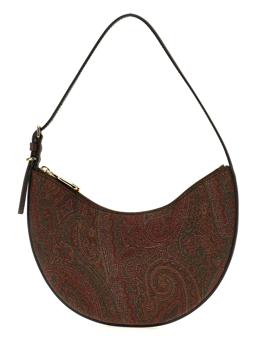 Etro Hobo Essential Small Shoulder Bag In Brown