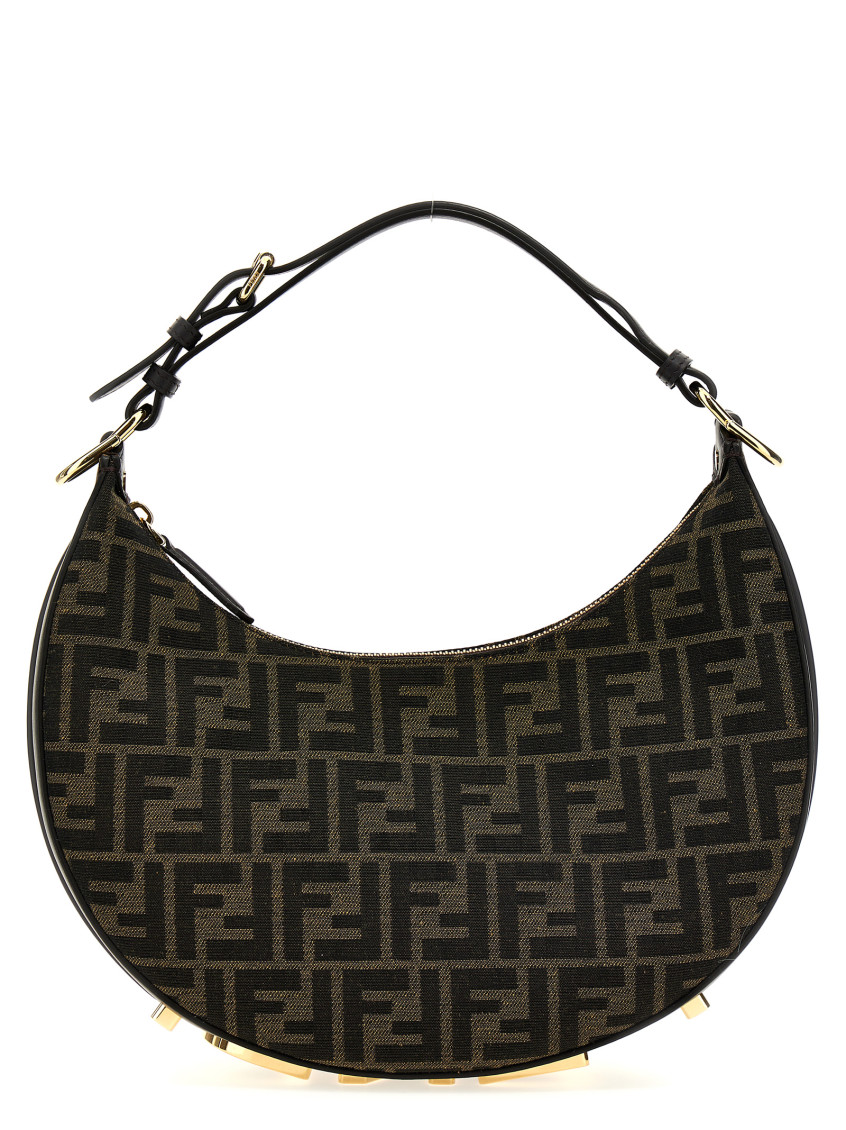 Fendi Brown Graphy Small Handbag In Brown