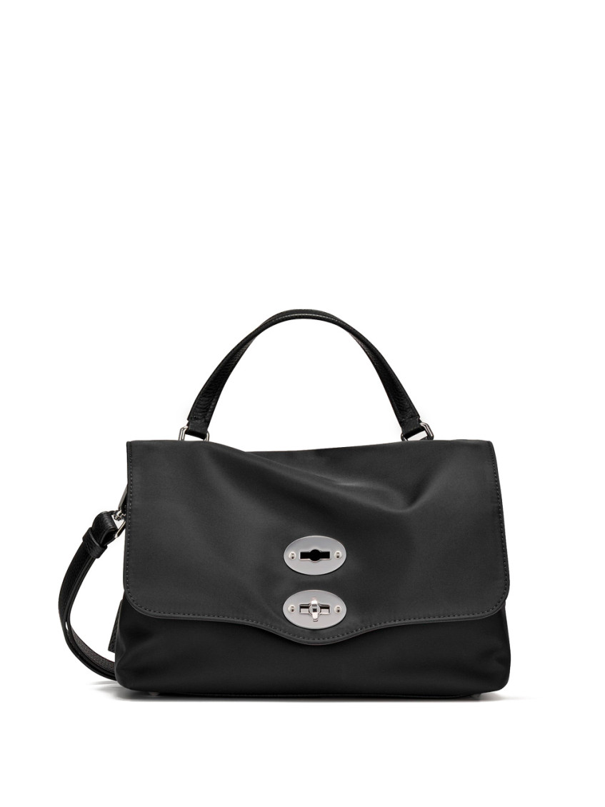 Zanellato Navy Blue Baby Postina Satchel In Black