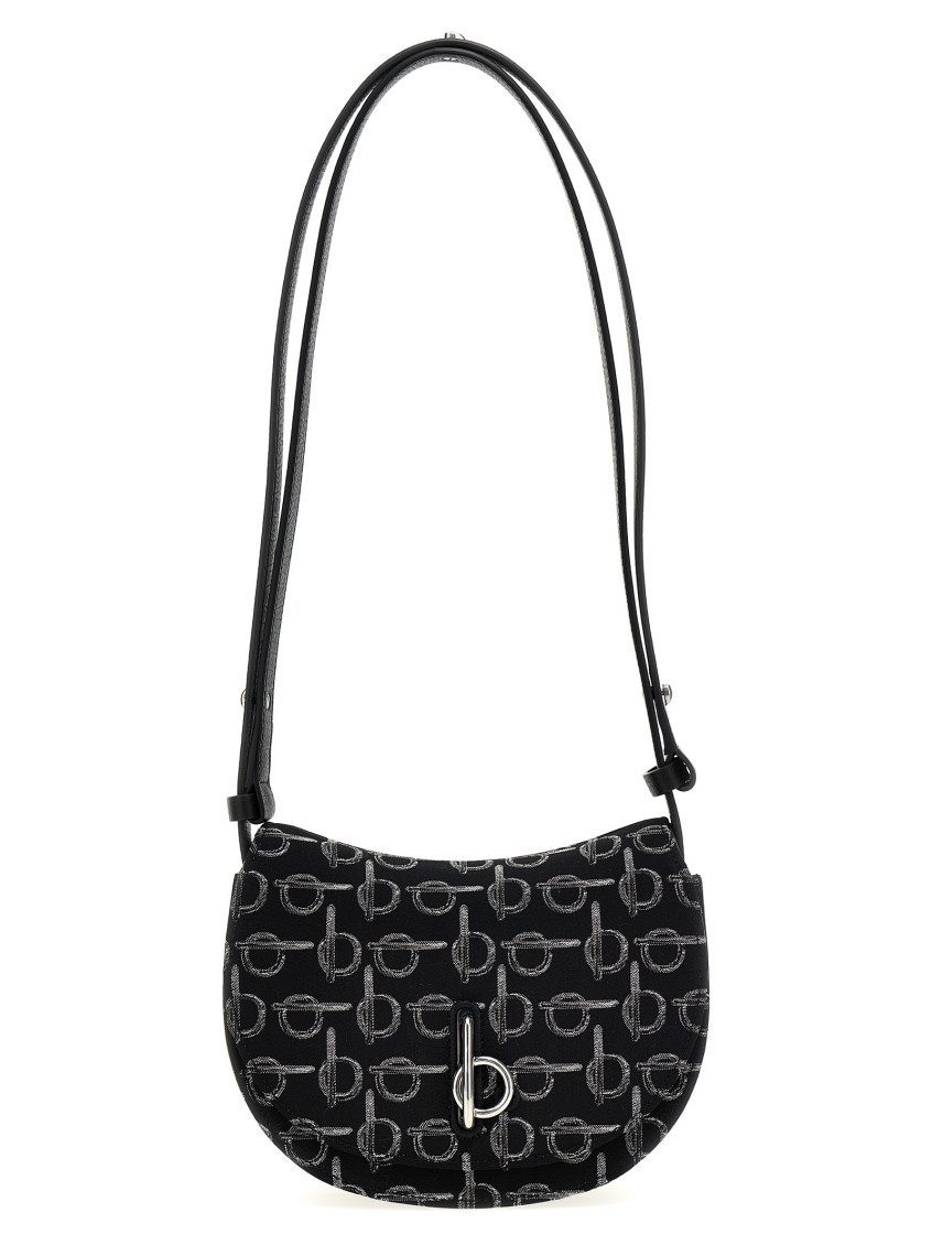 Burberry Rocking Horse Shoulder Bags Black In Black