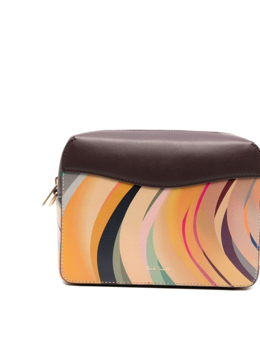 Paul Smith Dusky Swirl-pattern Leather Cross Body Bag In Multi