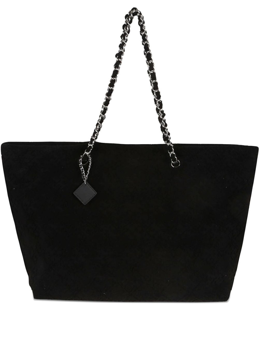 Tory Burch Ella Chain Shoulder Bags Black In Black