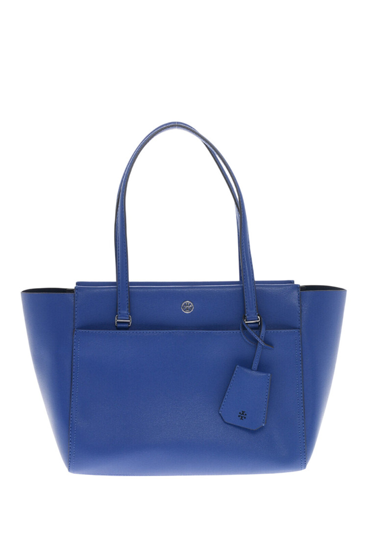 Tory Burch Blue Logo Large Tote for Women Online USA at Darveys.com