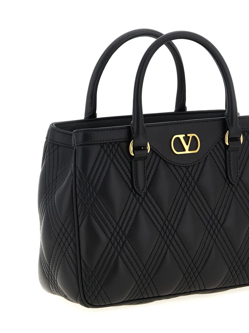 Valentino Garavani Black Quilted 67 Satchel for Women Online India at ...