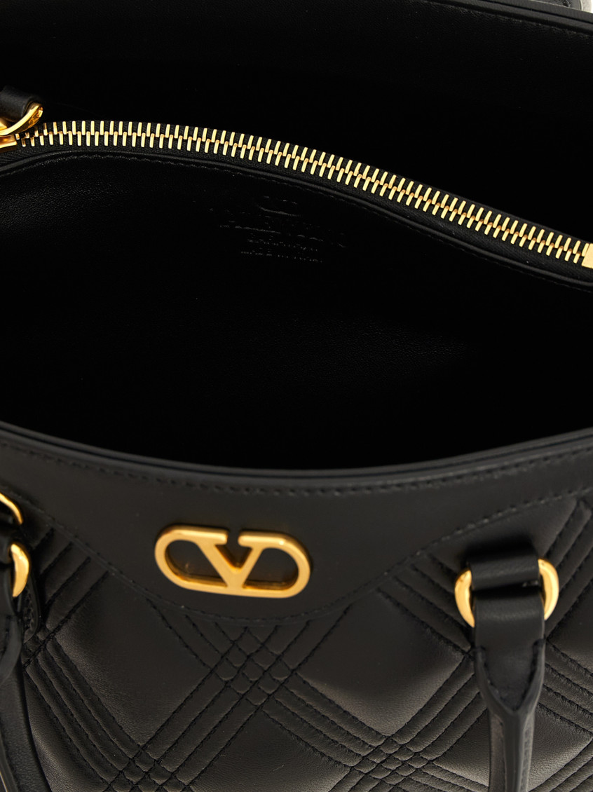 Valentino Garavani Black Quilted 67 Satchel for Women Online India at ...