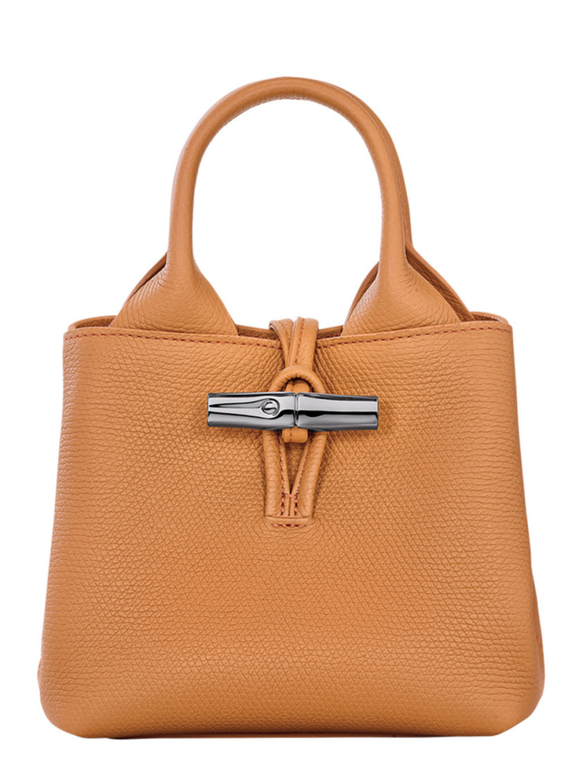 Longchamp Brown Le Roseau Xs Handbag In Brown