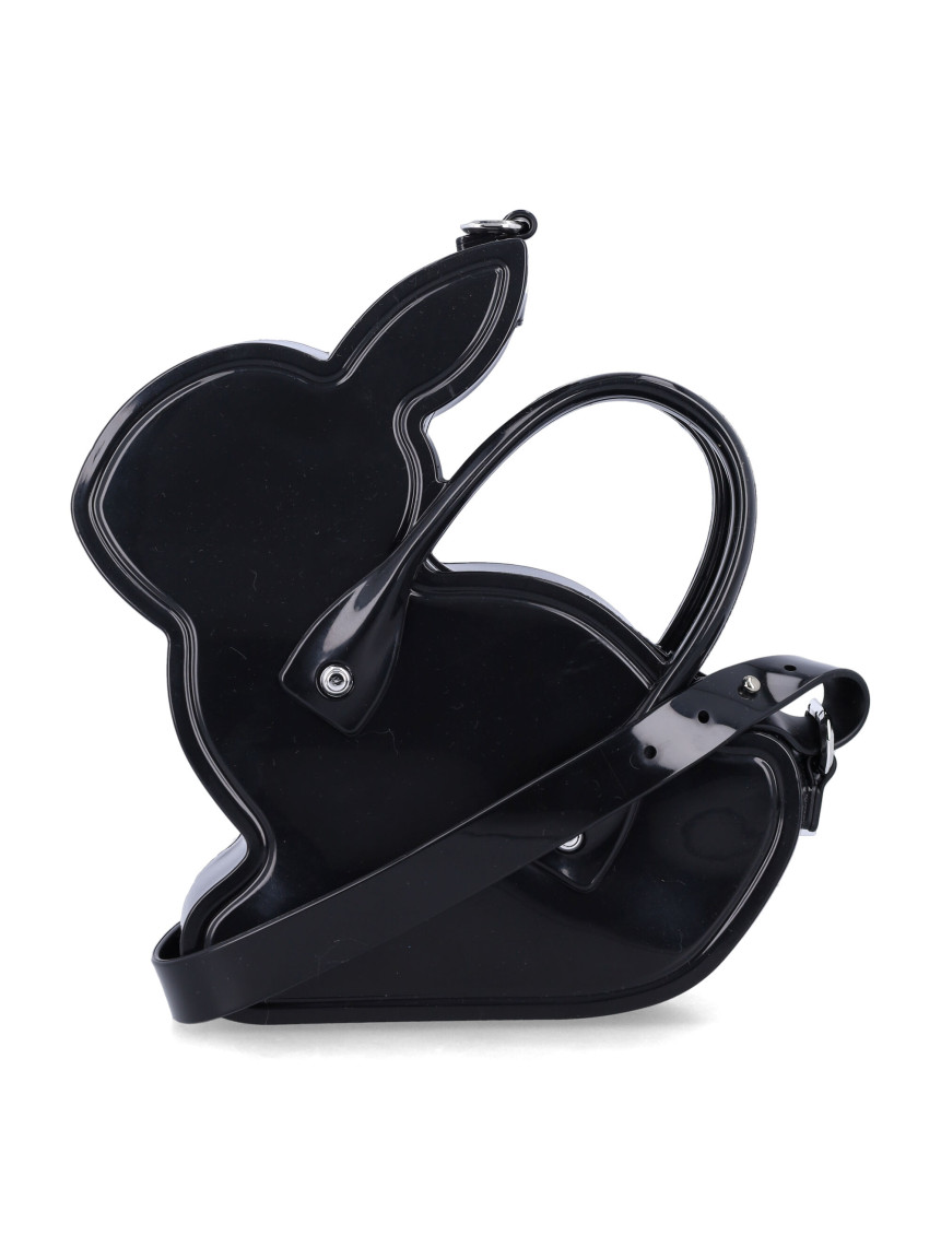 Comme Des Garçons Black Melissa Bunny-shaped Handbag In Black