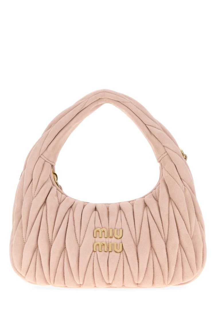 Miu Miu Peach Wander Matelass Shoulder Bag In Orange