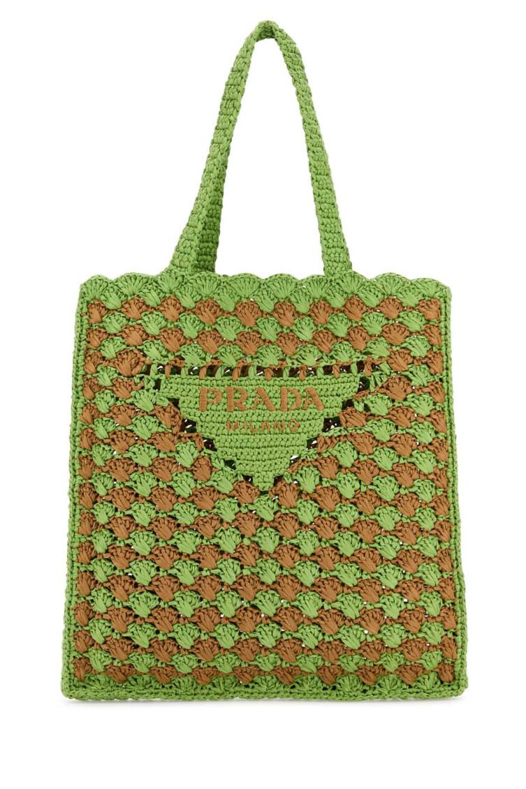 Prada Green Crochet Tote for Women Online India at Darveys.com