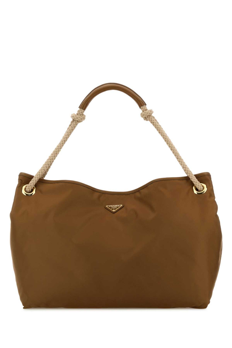 Prada Brown Mariner Large Shoulder Bag In Brown