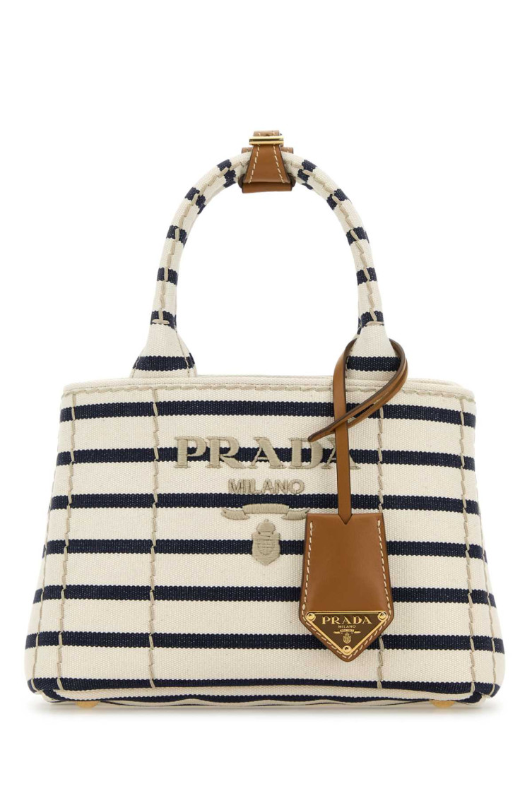 Prada Off White Jardiniere Tote In White