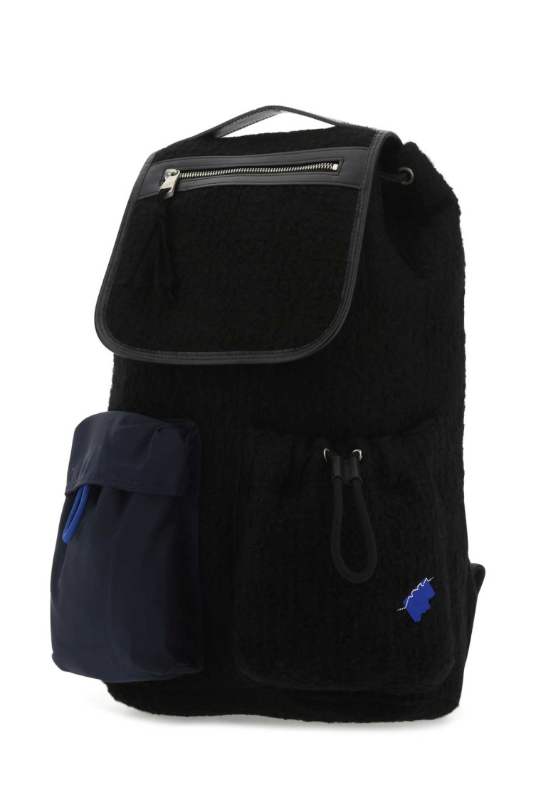 Ader Error Black boucle backpack for Men Online USA at Darveys.com