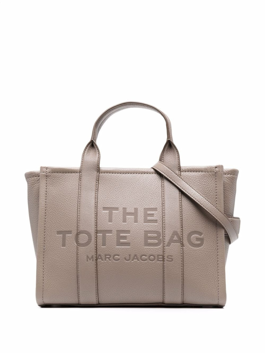 Marc Jacobs Grey Leather The Medium Tote Bag In Gray