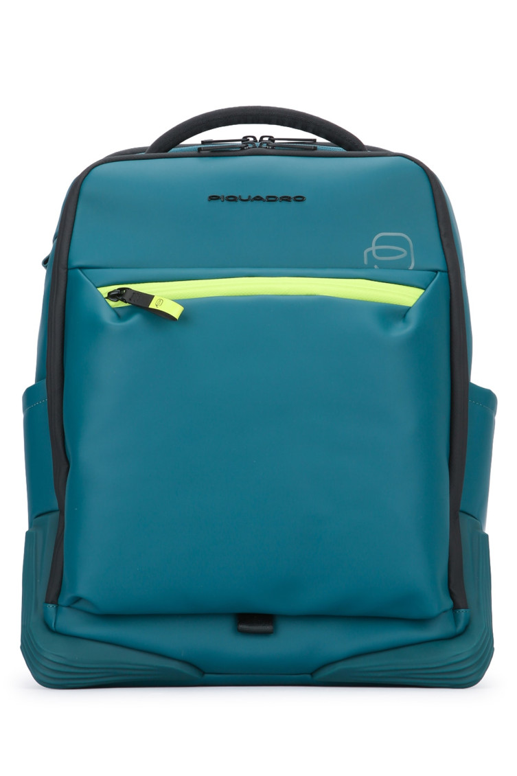 Piquadro Zipped Backpack In Green
