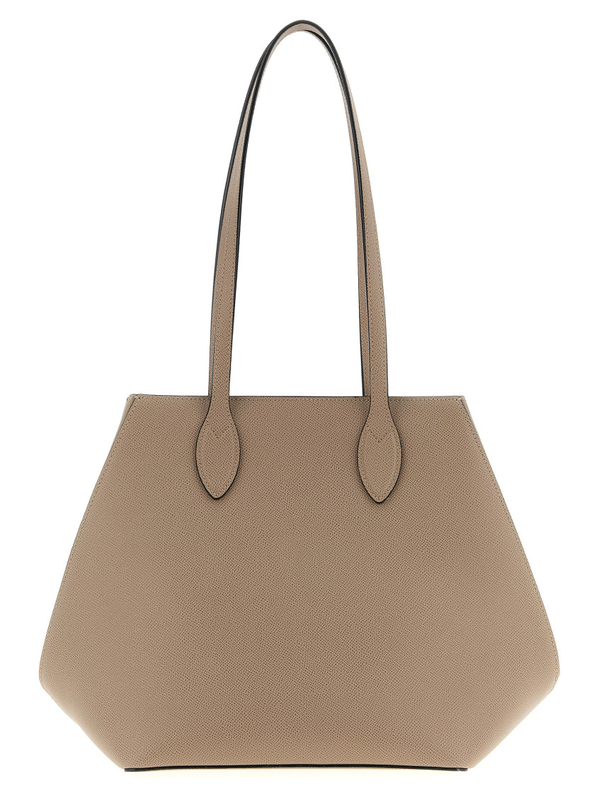 Valextra Medium Vivi Shopping Bag In Brown