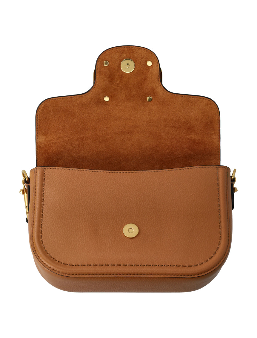 ショルダーバッグ・ポシェット VALENTINO GARAVANI Alltime' shoulder bag Brown Valentino Garavani - Alltime leather shoulder bag Saddle