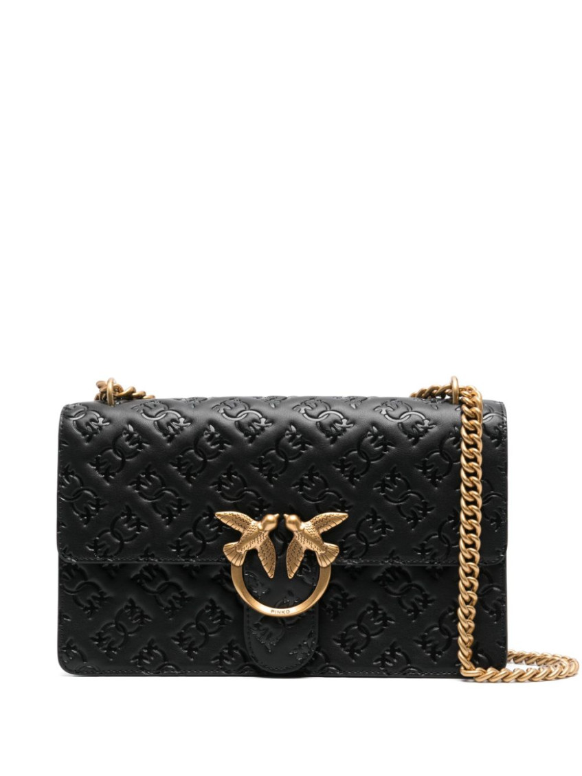 PINKO BLACK LOVE ONE CLASSIC SHOULDER BAG