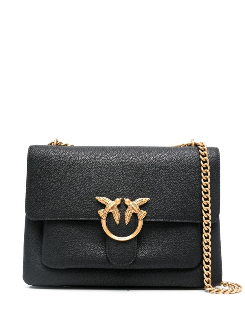 PINKO BLACK LOVE ONE SHOULDER BAG