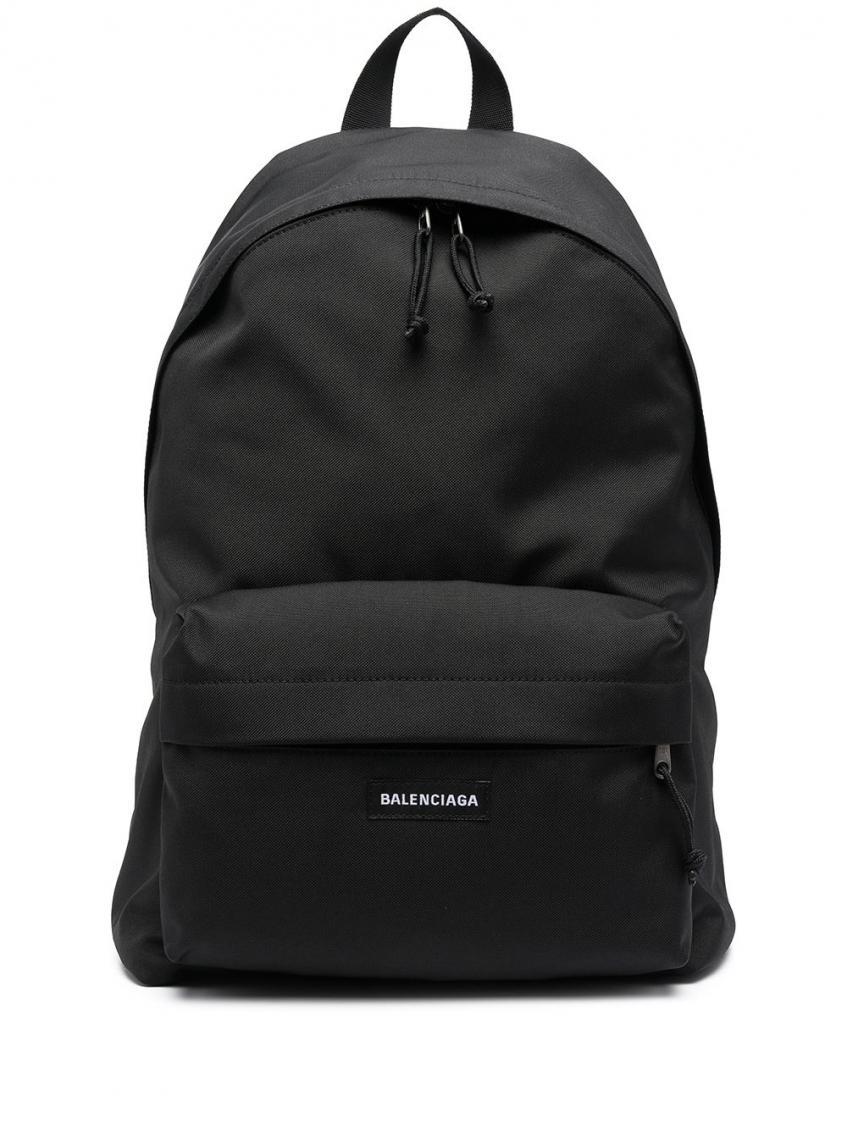 Balenciaga Urban Explorer Backpack With Front Zip Pocket In Black