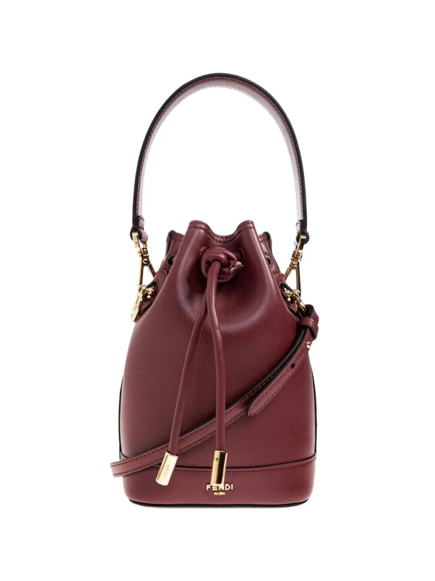 Fendi Maroon Mon Tresor Mini Bucket Bag for Women Online India at