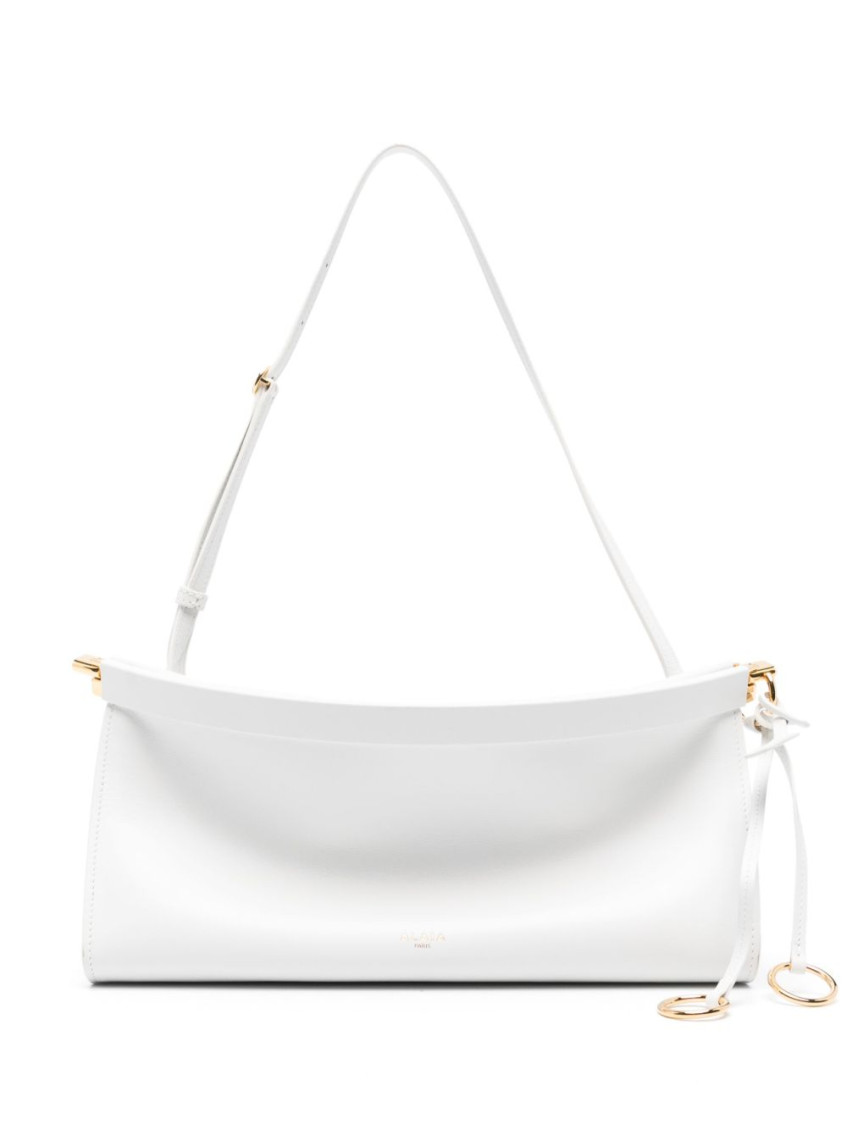 Shop Alaïa White East West M Shoulder Bag