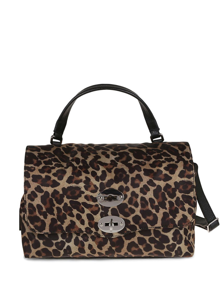 Zanellato Small Postina Rimboccata Tokyo Animalier Bag In Leopard Print