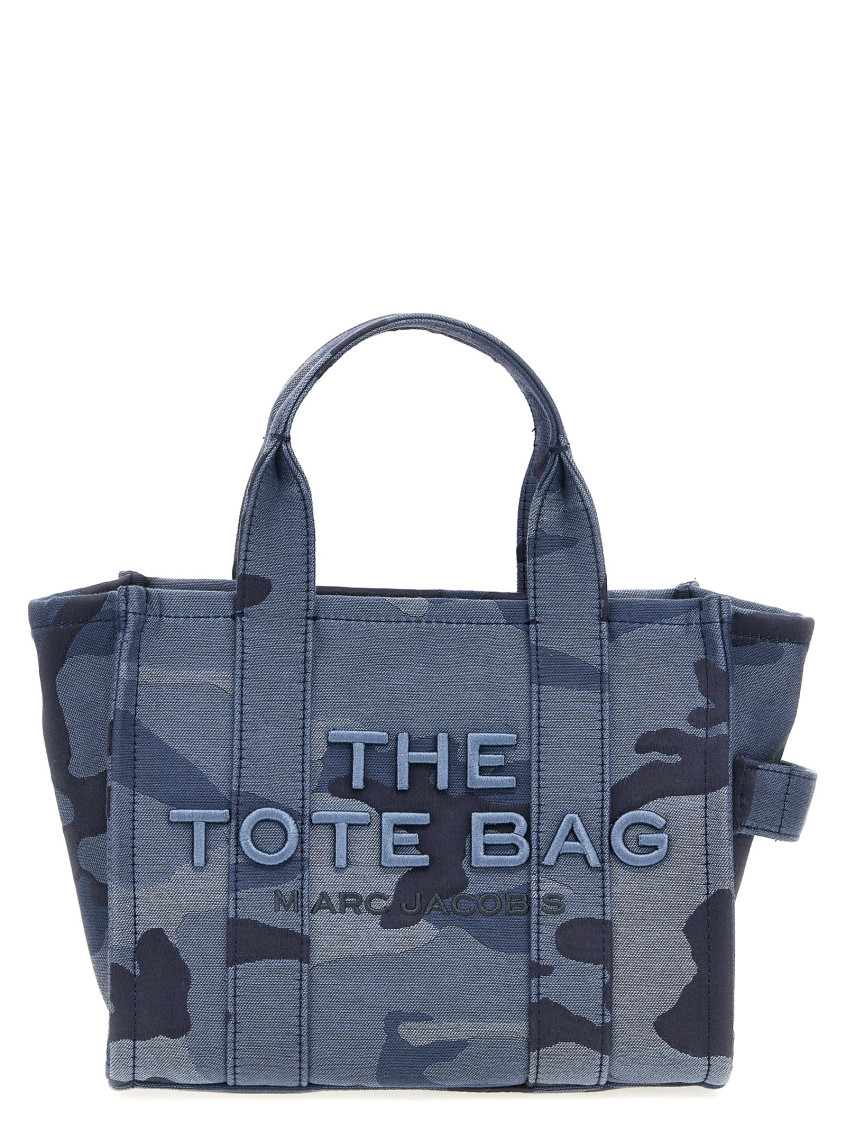 Marc Jacobs Jacquard Camo Small Tote Bag In Blue
