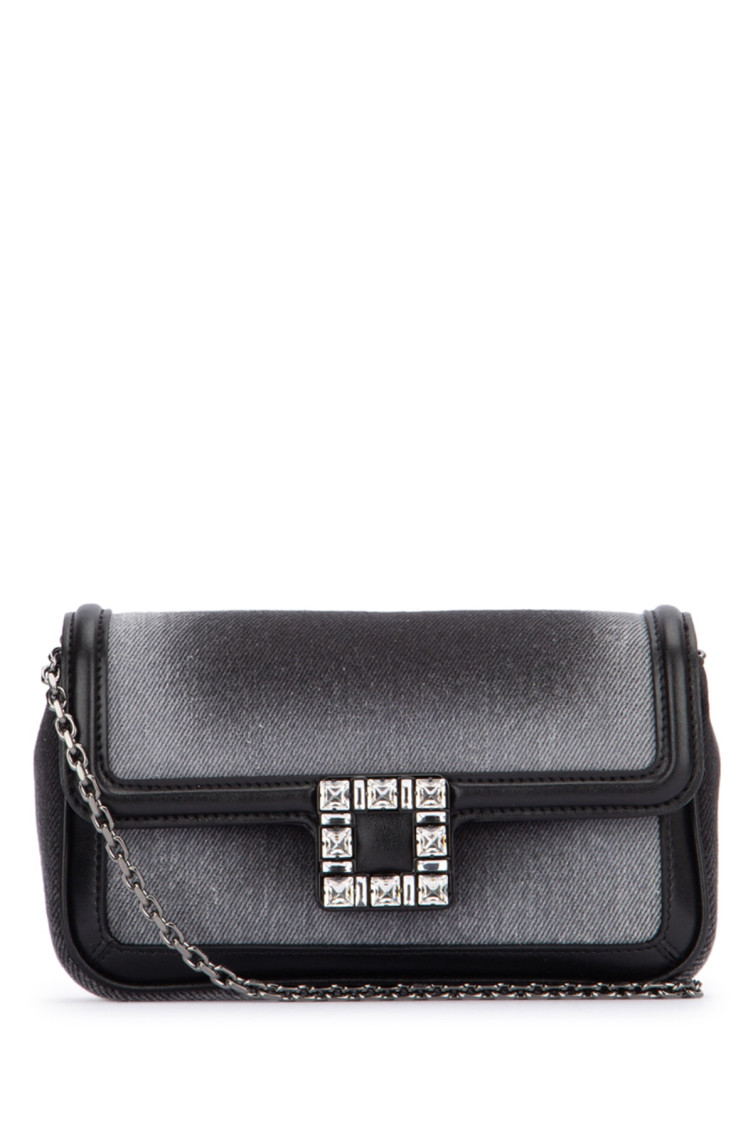 Roger Vivier Viv Jeu De Fille Denim Bag