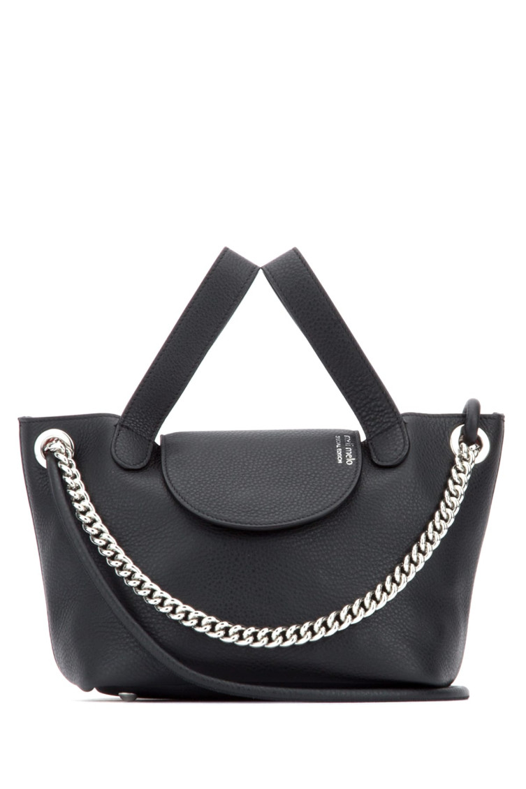 Meli Melo Black Logo Satchel