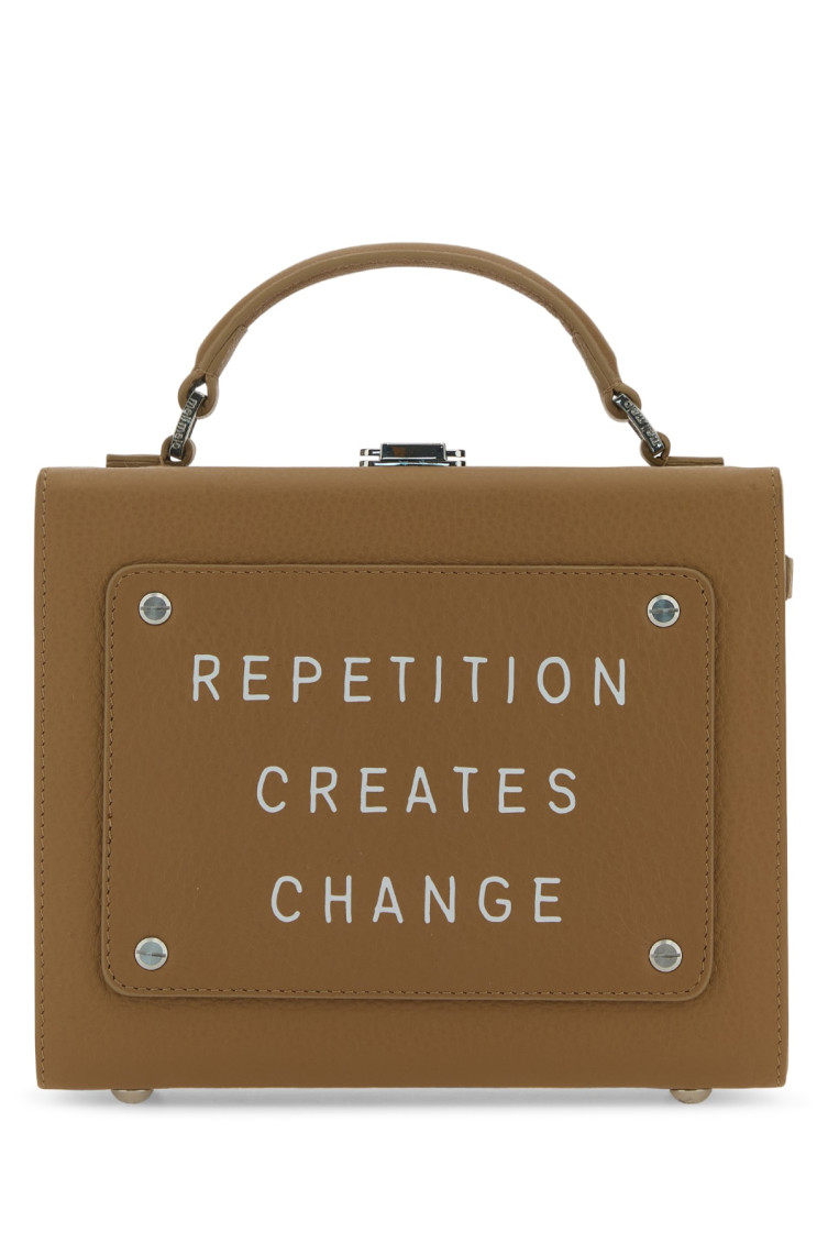 Meli Melo Brown Logo Satchel