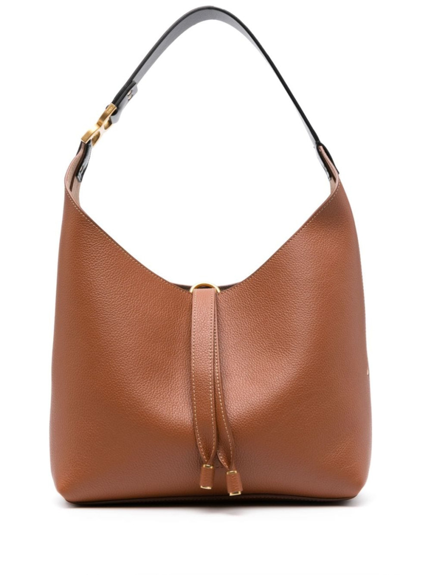Chloé Womens Tan Marcie Hobo Small Leather Shoulder Bag