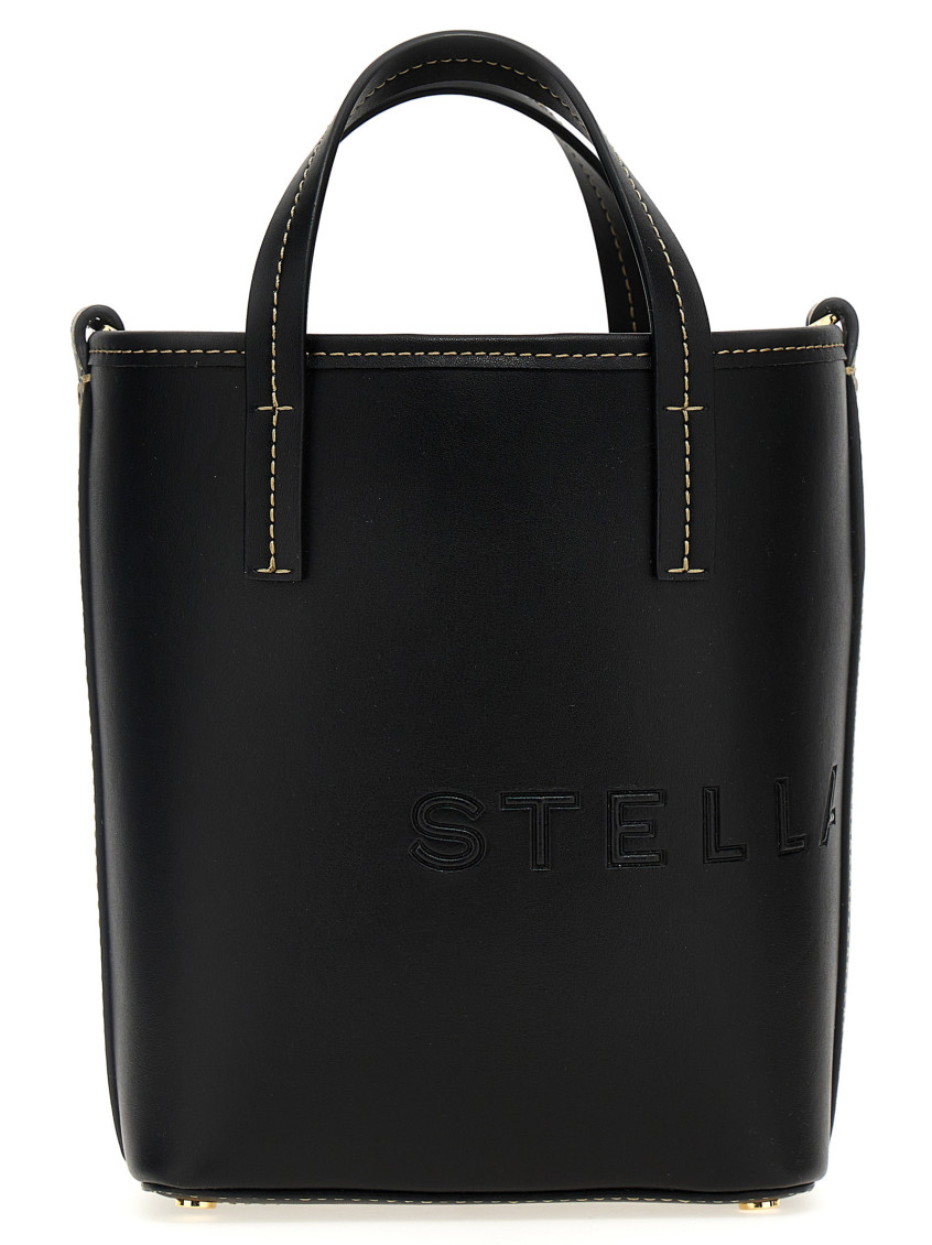 Stella Mccartney Black Alter Mat Satchel Bag In Black