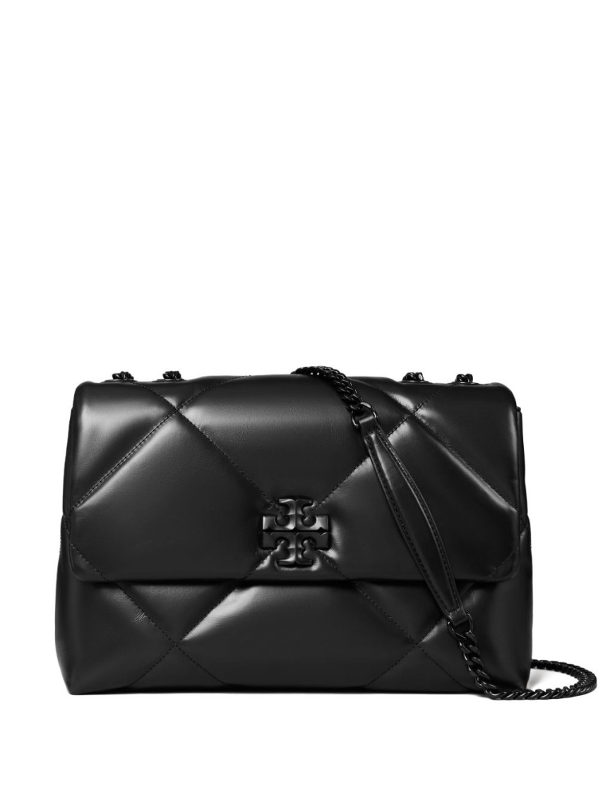 Tory Burch Black Kira Diamond Shoulder Bag In Black