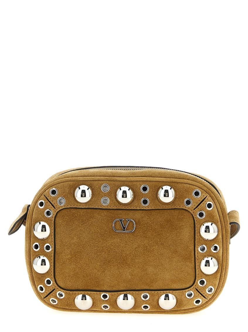 Valentino Beige Nellcote Crossbody Bag In Sand