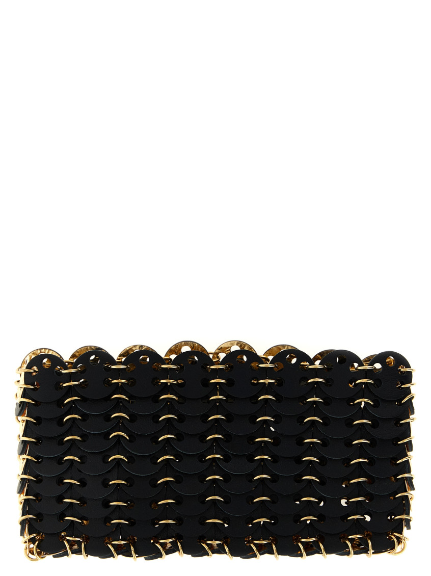 Rabanne Black 1969 Nano Flip Reversible Shoulder Bag In Black