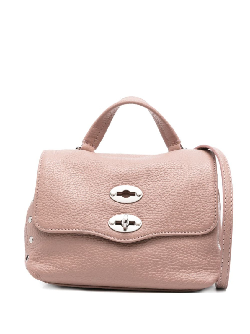 Zanellato Small Leather Handbag Adjustable Strap In Pink