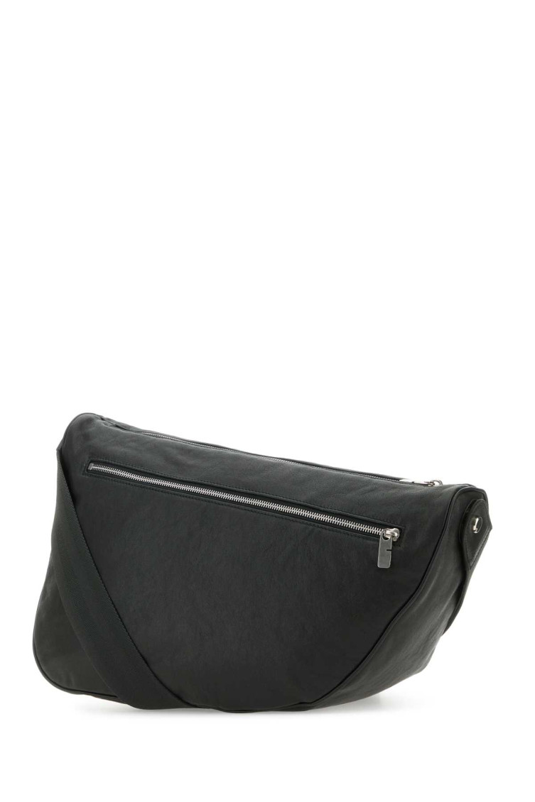 Burberry Slate Leather Large Shield Crossbody Bag for Men Online 