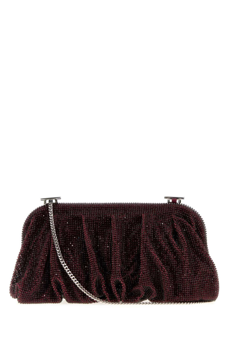 Benedetta Bruzziches Maroon Venus Clutch In Burgundy