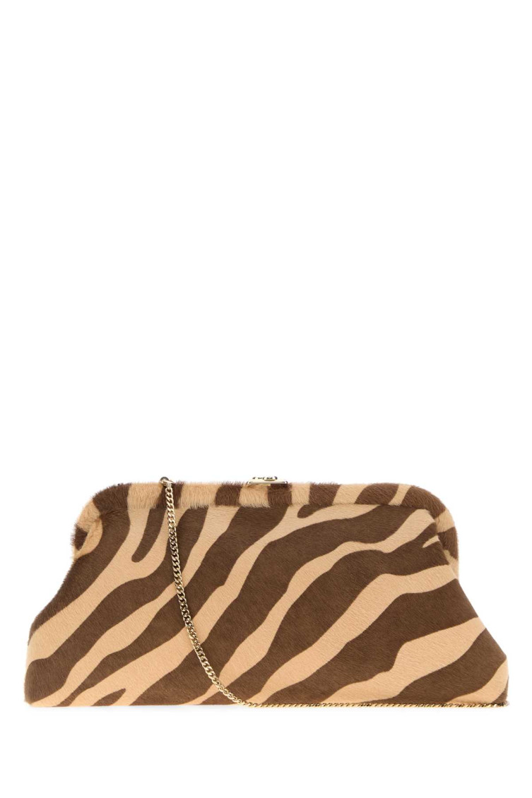 Jimmy Choo Brown Skylar Clutch In Brown