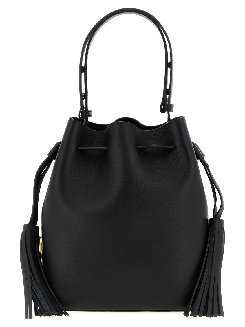 Valentino Garavani Vlogo Signature Shoulder Bag Shoulder Bags Black In Black