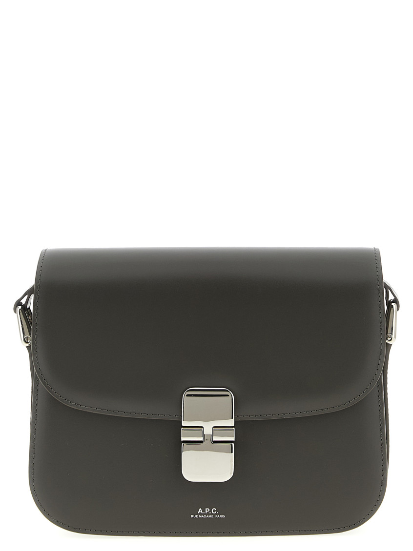 Apc Small Grace Shoulder Bag With Adjustable Strap In Gray