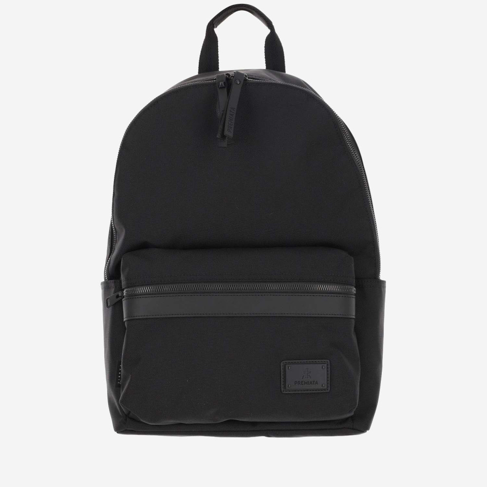 Premiata Versatile Backpack With Multiple Storage Options In Black