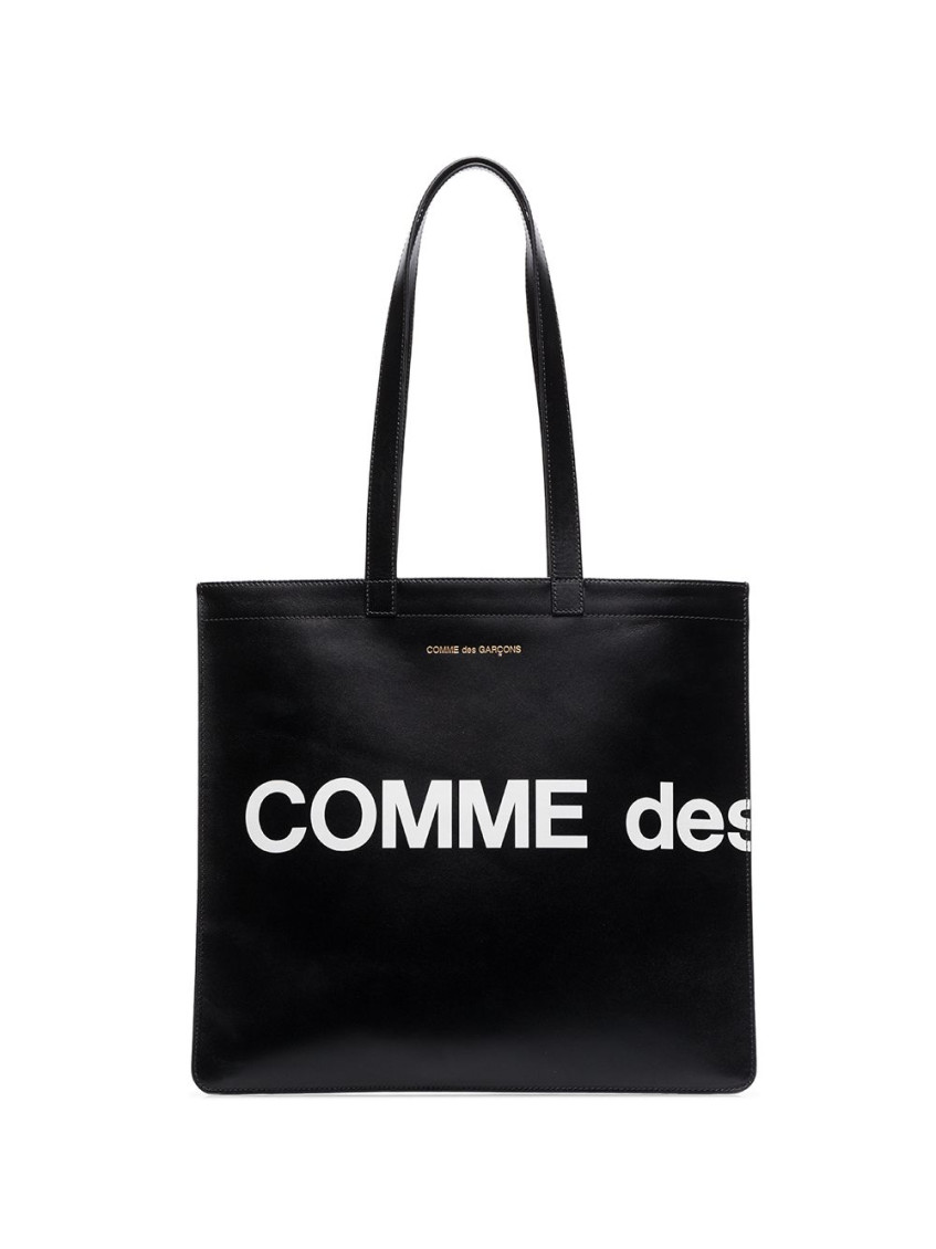 COMME DES GARÇONS BLACK LOGO TOTE BAG 