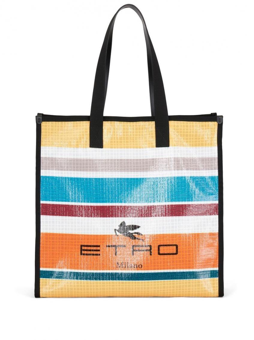 Etro Spice Glass Shopper Bag In Multicolor