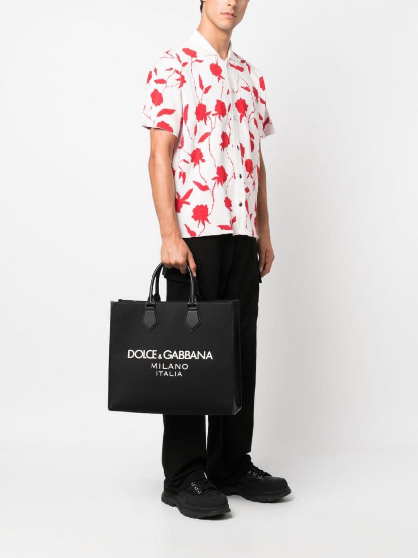 Dolce & Gabbana Black Logo Large Tote for Men Online India at