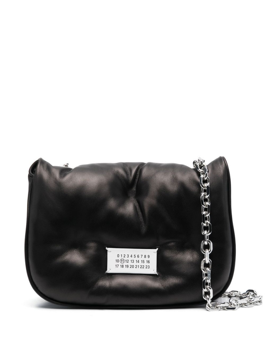 Maison Margiela Glam Slam Small Flap Top-handle Bag In Black