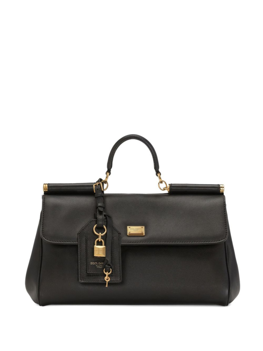 Dolce & Gabbana Black Sicily Satchel