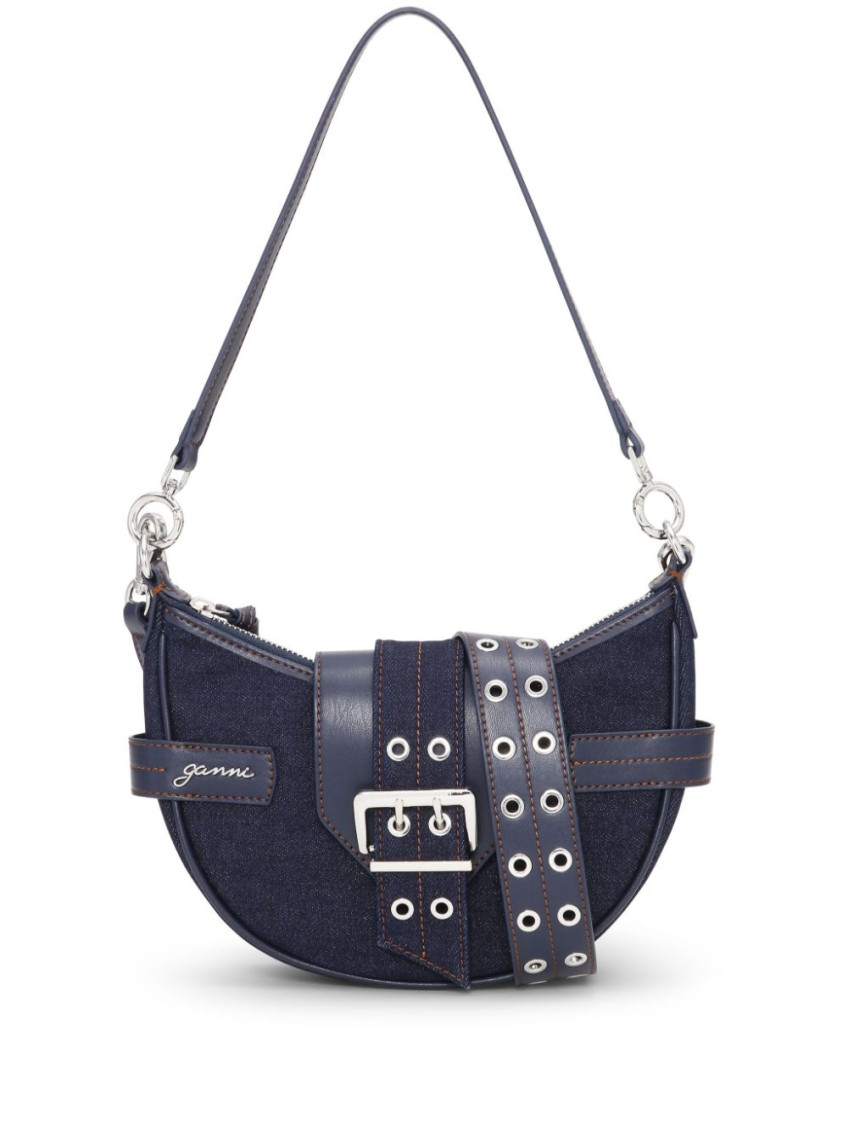 Ganni Denim Small Bucky Crossbody Bag