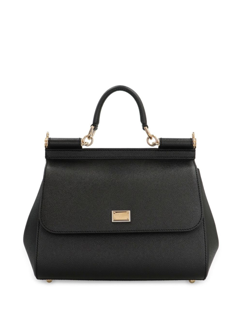 Dolce & Gabbana Black Sicily Satchel