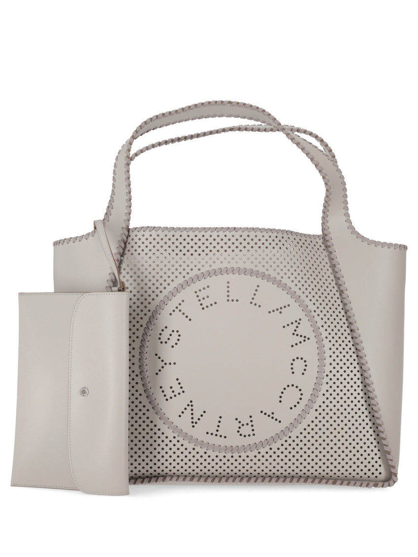 Stella Mccartney White Logo Tote